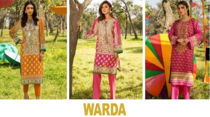 warda top fashion brands in paksitan