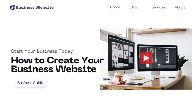 create a Small Business Website