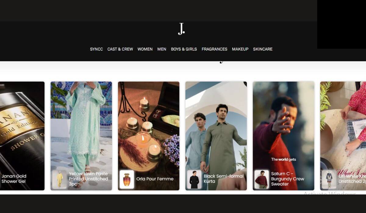 Junaid Jamshed clothing brand